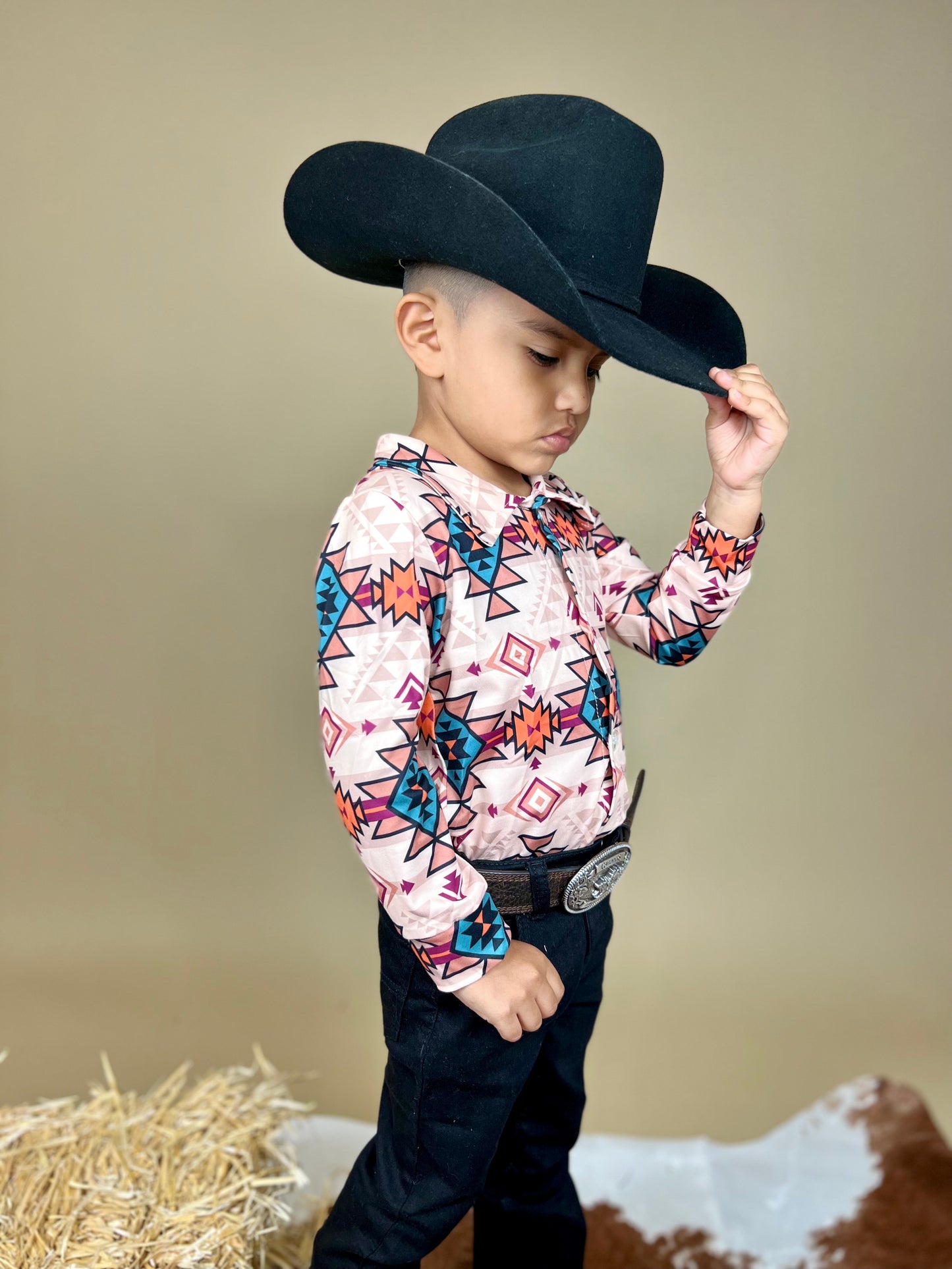 UNISEX Western button down shirt
