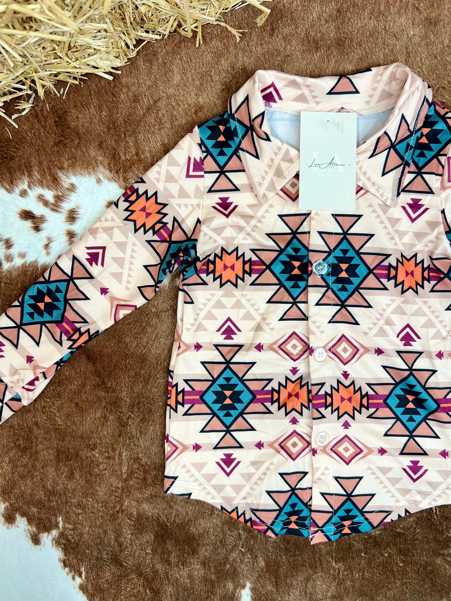 UNISEX Western button down shirt